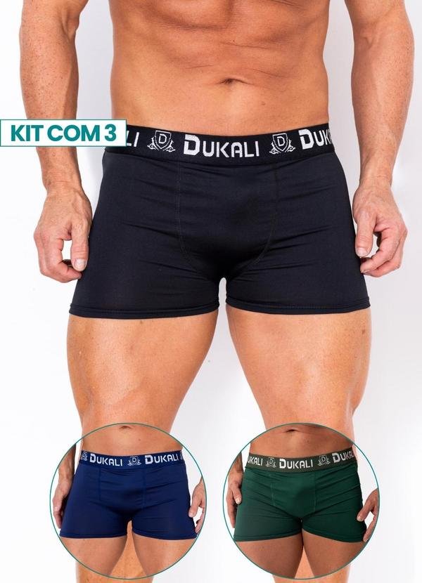 Imagem principal Kit com 3 Cuecas de Micro Multicores Dukali Dukali