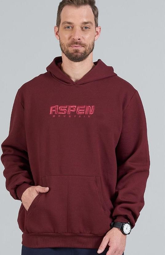 Imagem principal Blusão Adulto Masculino Bordado Aspen Vermelho Soft Bonni Soft Bonni