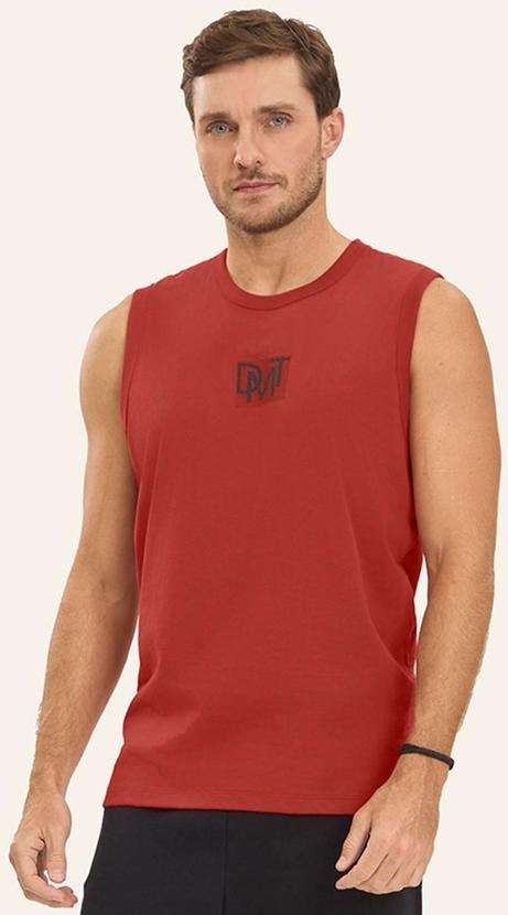 Imagem principal Machão Masculino em Meia Malha Vermelho Diametro Diametro