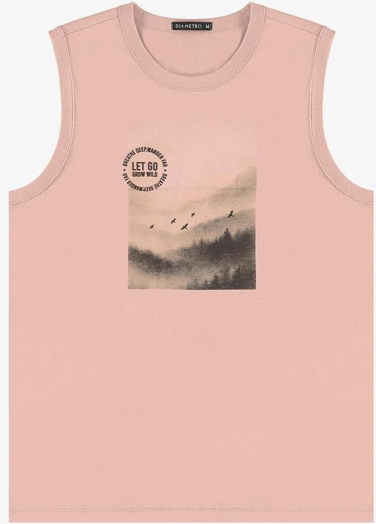 Imagem principal Machão Masculino Meia Malha Rosa Diametro Diametro