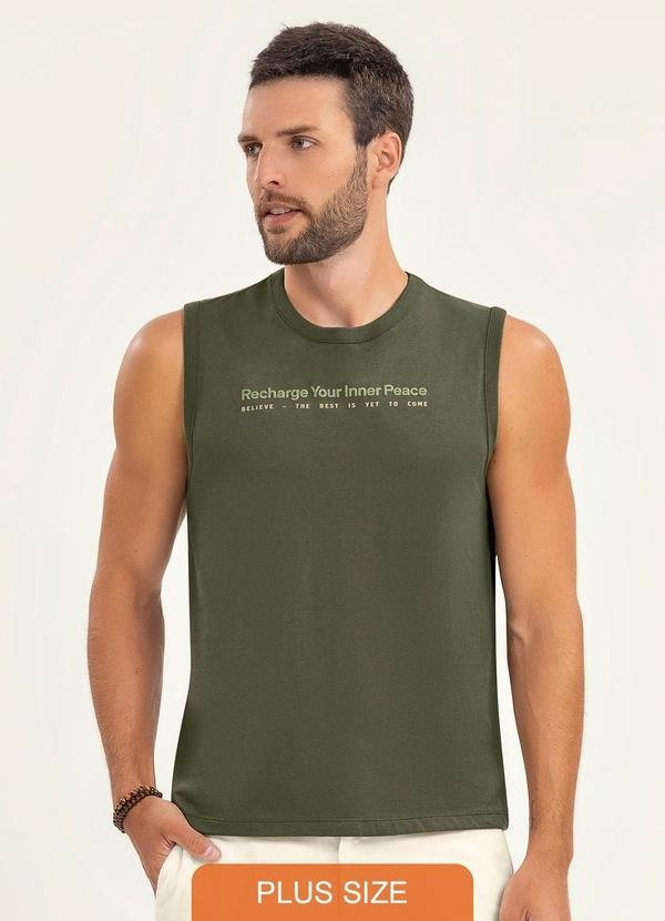 Imagem principal Machão Plus Size Masculino em Meia Malha Verde Diametro Diametro