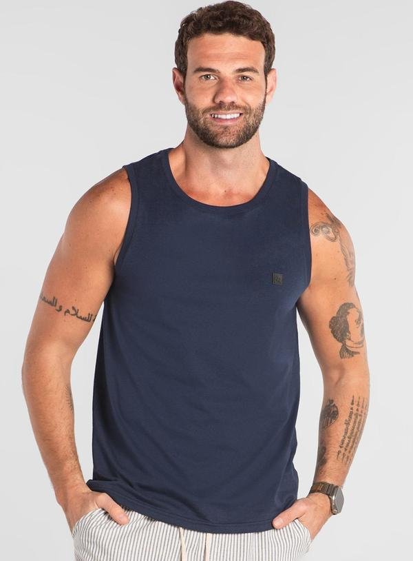 Imagem principal Regata Básica em Algodão The Philippines Azul The Philippines