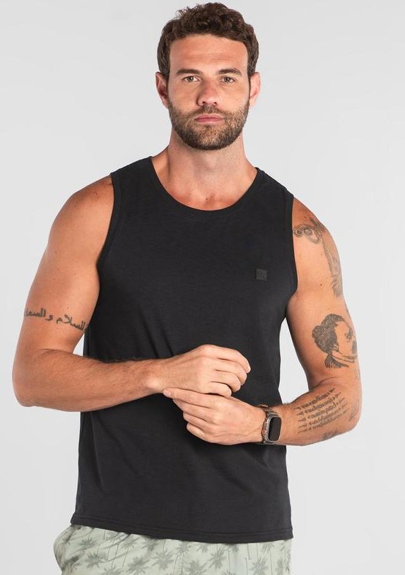 Imagem principal Regata Básica em Algodão The Philippines Preto The Philippines