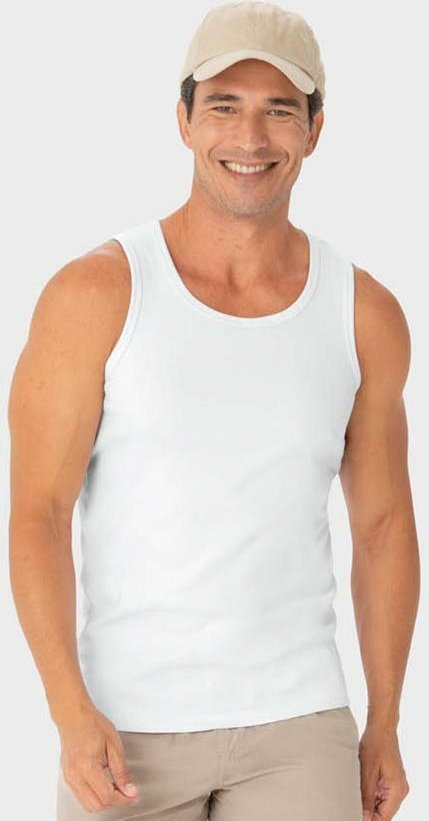 Imagem principal Regata Branca Masculina Slim em Ribana Malwee Malwee