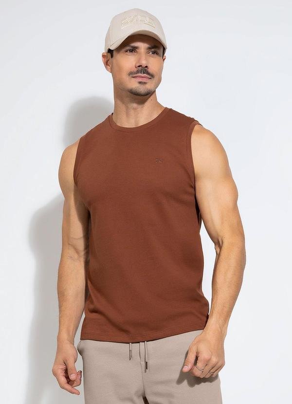 Imagem principal Regata em Algodão Marrom