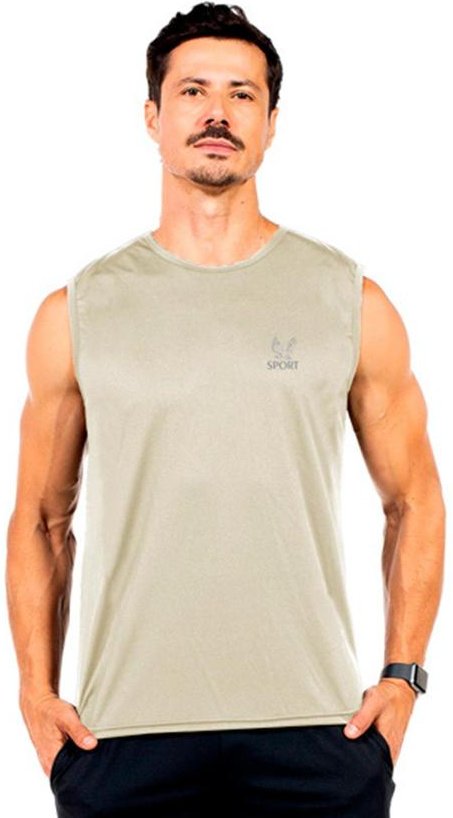 Imagem principal Regata Machão Fitness Masculina Bege Decoy Decoy