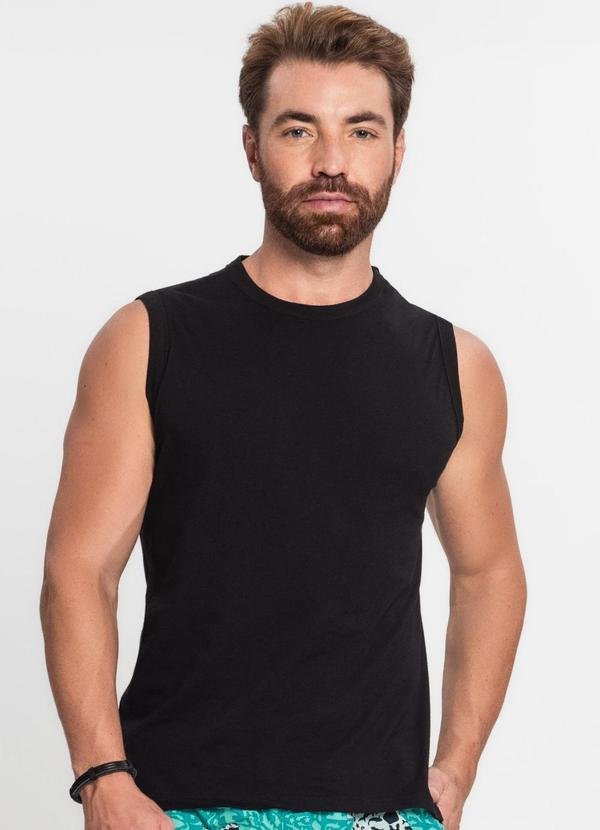 Imagem principal Regata Masculina Básica Preto Rovitex Rovitex