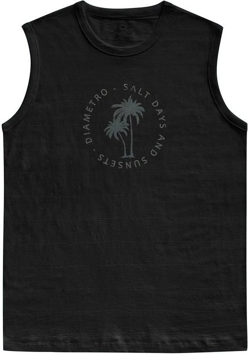 Imagem principal Regata Masculina Malha Maquinetada Preto Diametro Diametro