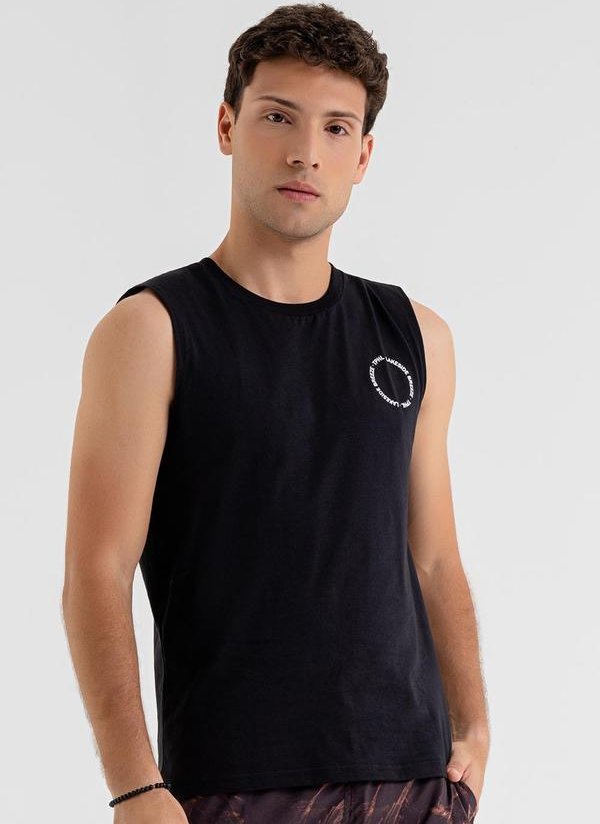 Imagem principal Regata Masculina Meia Malha Preto The Philippines The Philippines