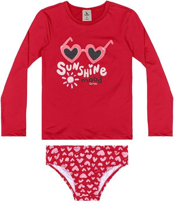 Imagem principal Biquíni Luz do Sol Infantil Quimby Vermelho Quimby
