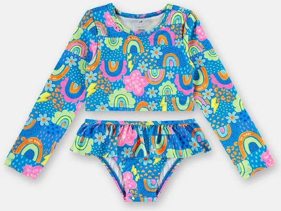 Imagem principal Biquíni Manga Longa Fps+50 Forro Up Baby Azul Up Baby