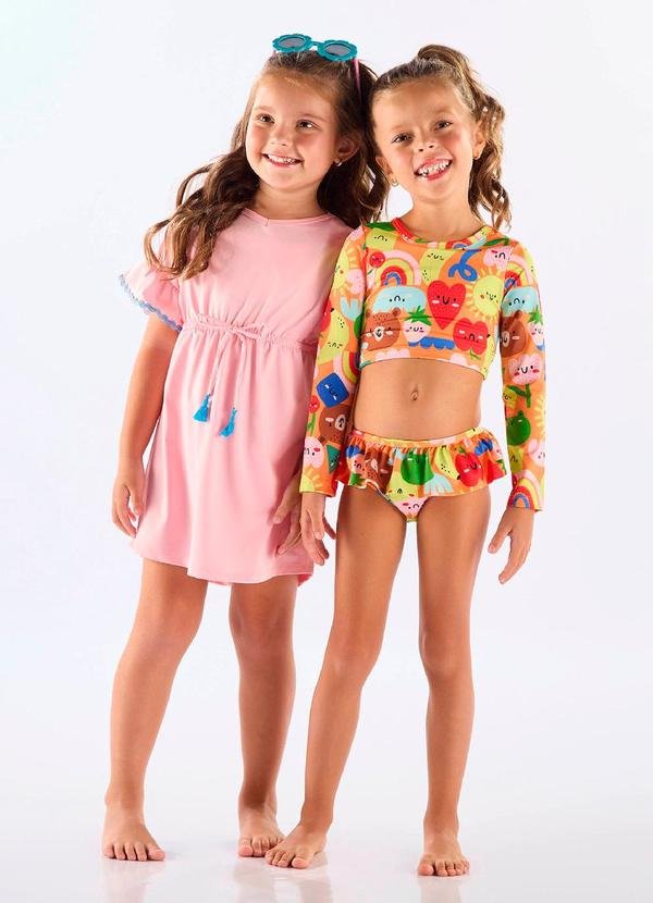 Imagem principal Biquíni Manga Longa Fps+50 Forro Up Baby Laranja Up Baby