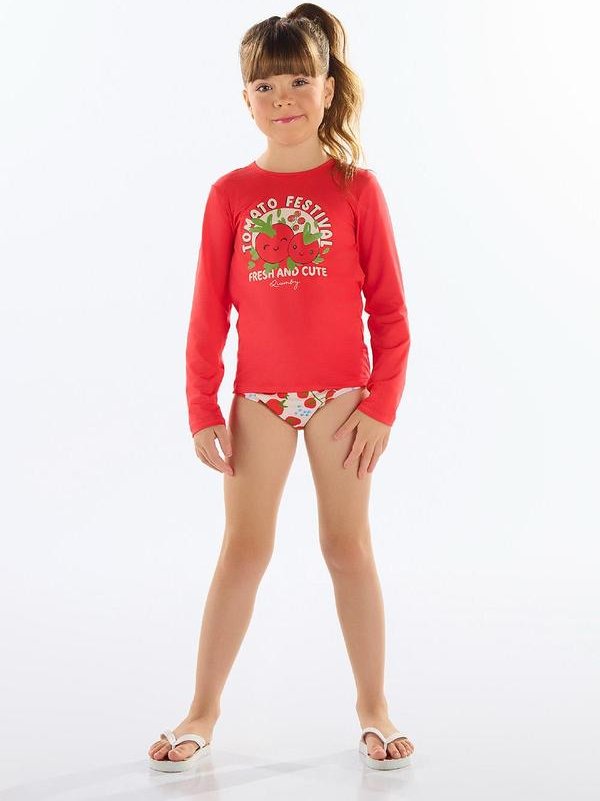 Imagem principal Biquíni Manga Longa Fps +50 Vermelho Quimby Quimby