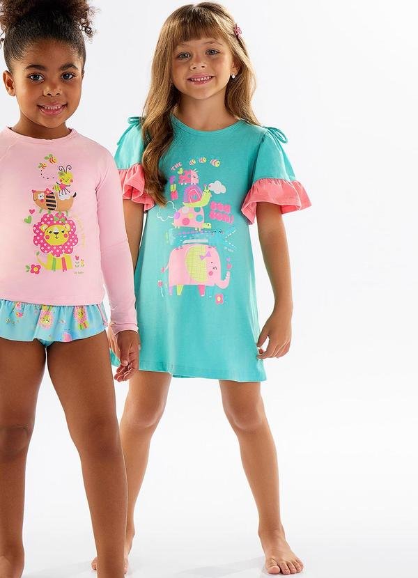 Imagem principal Saída de Praia Infantil em Meia Malha Azul Up Baby Up Baby