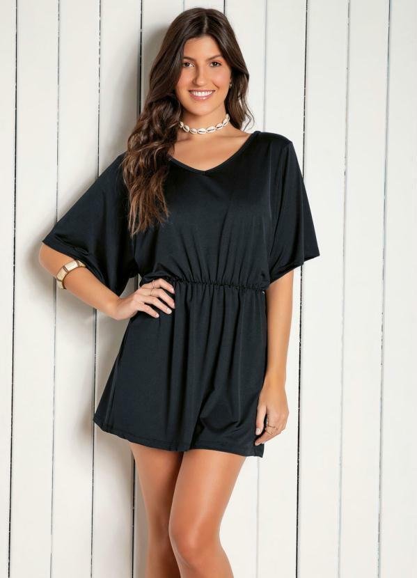 Imagem principal Saída de Praia Preta com Elástico na Cintura Alma Dolce Alma Dolce