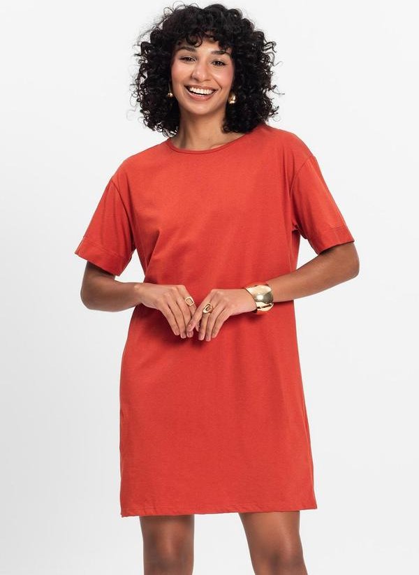 Imagem principal Camisola Feminina Lisa Laranja Select Select