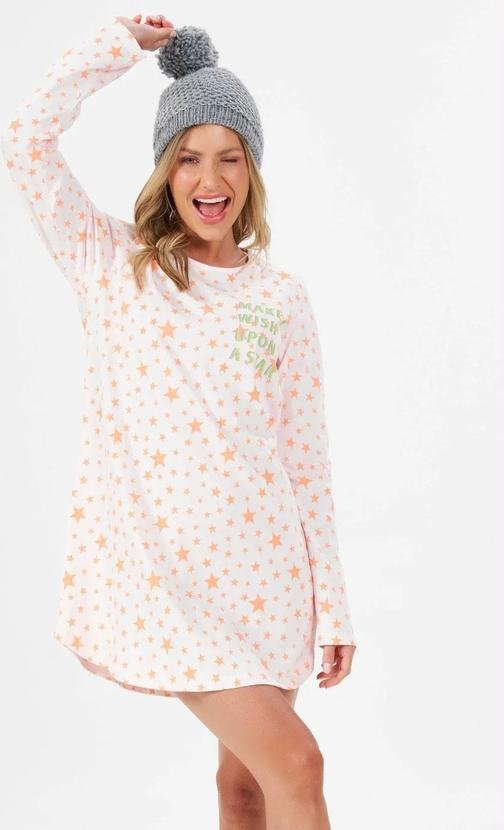 Imagem principal Camisola Manga LongaRosa Espaço Pijama Espaço Pijama