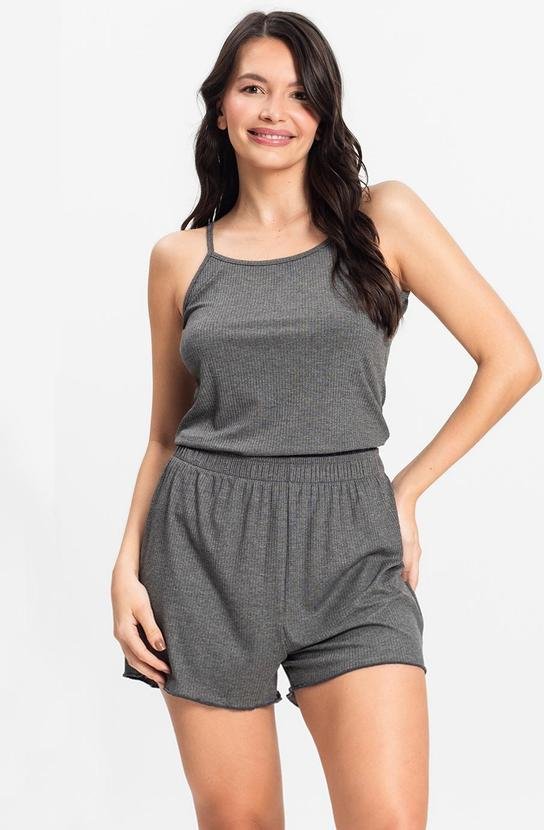 Imagem principal Pijama de Alça Feminino Cinza Select Select