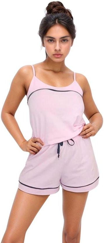 Pijama Feminino Alcinha Sara Rosa