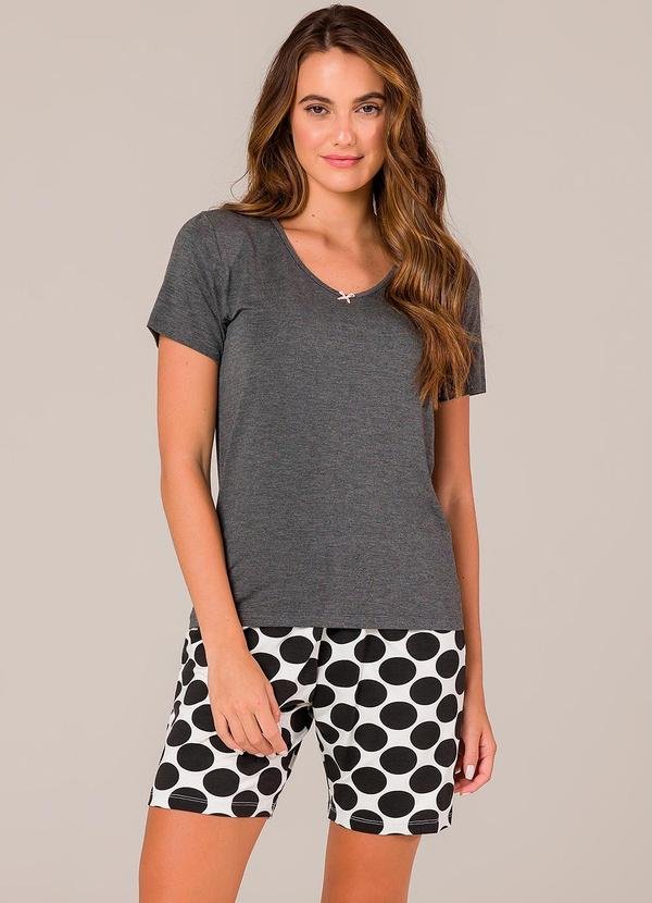 Imagem principal Pijama Feminino Curto Preto Espaço Pijama Espaço Pijama