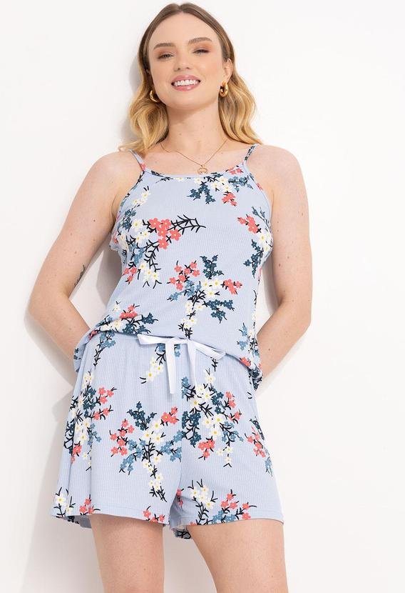 Imagem principal Pijama Floral Ramos em Canelado Alma Dolce Alma Dolce