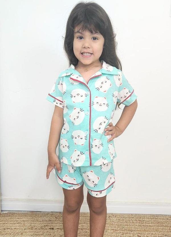 Imagem principal Pijama Americano Infantil Algodão Verde Piante Pijamas Piante Pijamas