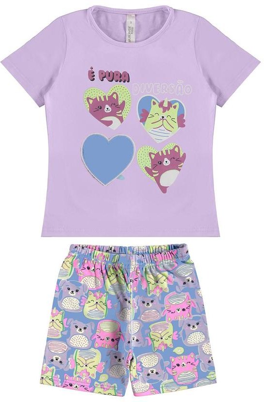 Imagem principal Pijama é Pura Diversão Lavanda Malwee Kids Malwee Kids