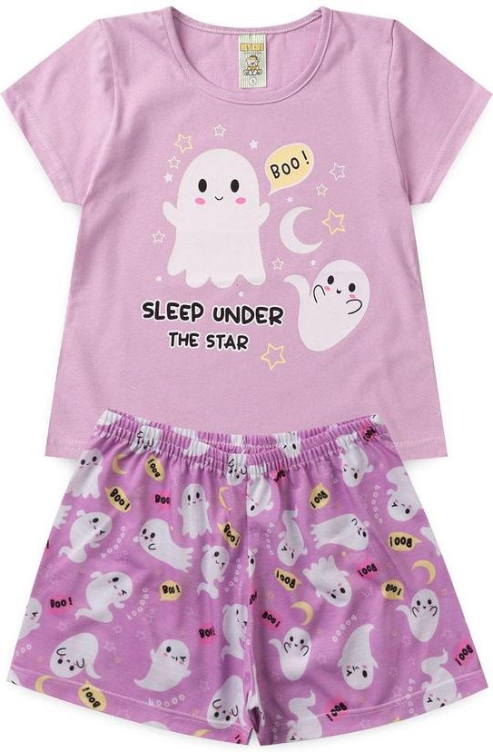 Imagem principal Pijama Feminino Verão Boo Roxo Atelie Da Crianca Atelie Da Crianca