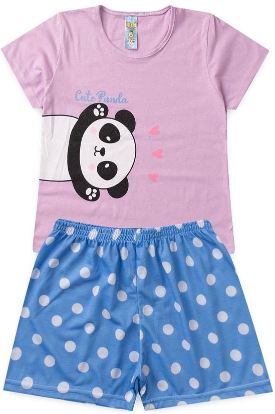 Imagem principal Pijama Feminino Verão Cute Panda Rosa Atelie Da Crianca Atelie Da Crianca