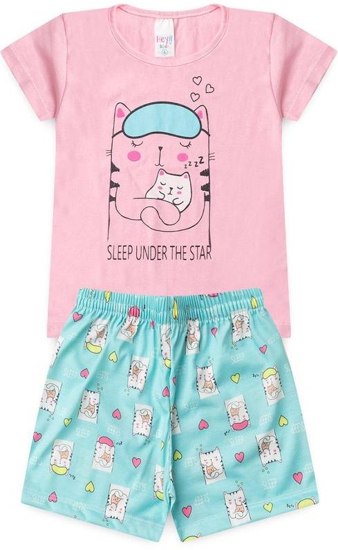 Imagem principal Pijama Feminino Verão Sleep Cat Rosa Atelie Da Crianca Atelie Da Crianca