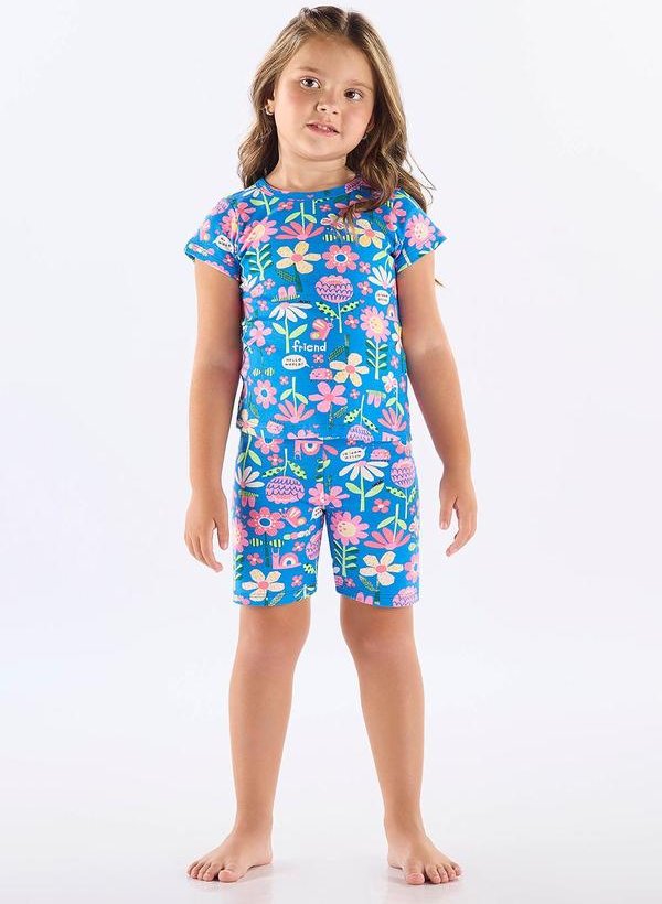 Imagem principal Pijama Infantil Feminino em Suedine Up Baby Azul Up Baby