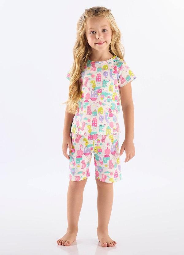 Imagem principal Pijama Infantil Feminino em Suedine Up Baby Branco Up Baby