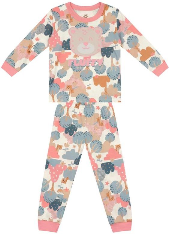 Imagem principal Pijama Infantil Menina de Ursinho Bege Brandili Brandili