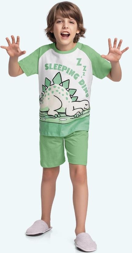 Imagem principal Conjunto Pijama Camiseta e Bermuda Verde Fakini Kids Fakini Kids