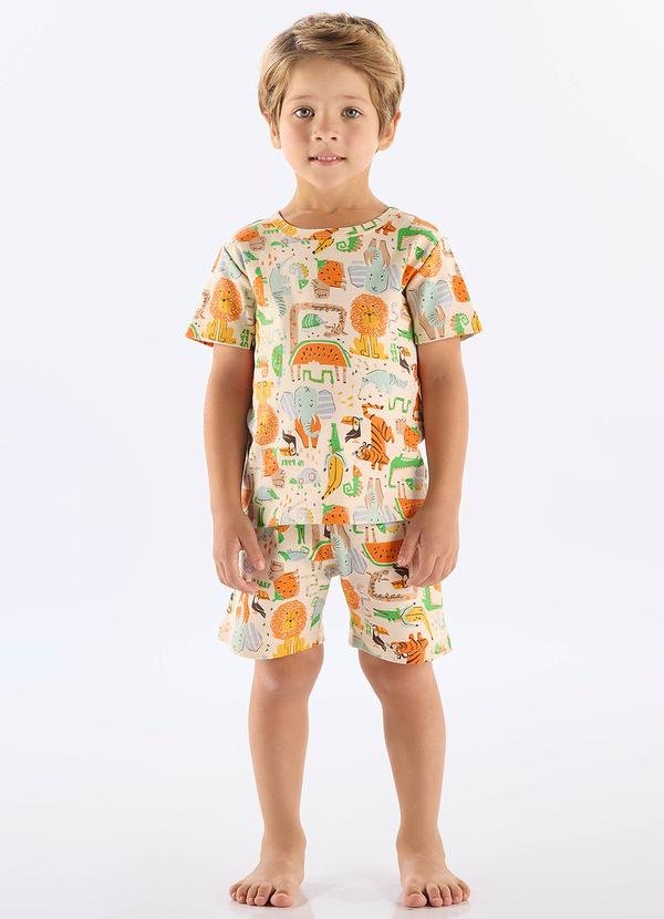 Imagem principal Pijama Curto Infantil em Suedine Up Baby Azul Up Baby