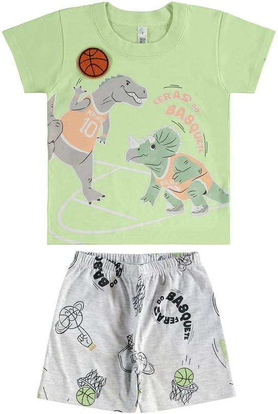 Imagem principal Pijama Dinos que Brilha no Escuro Verde Claro Malwee Kids Malwee Kids