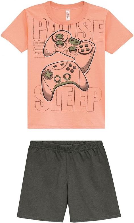 Imagem principal Pijama Gamer Brilha no Escuro Coral Malwee Kids Malwee Kids