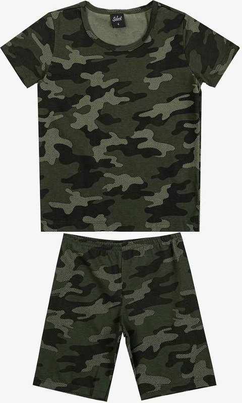 Imagem principal Pijama Infantil Camiseta e Bermuda Verde Select Select