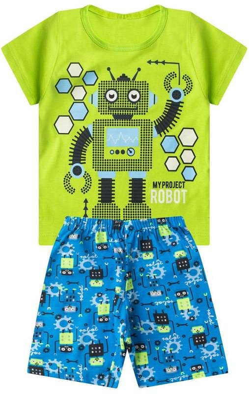 Imagem principal Pijama Infantil Masculino Brilha no Escuro Verde Select Select