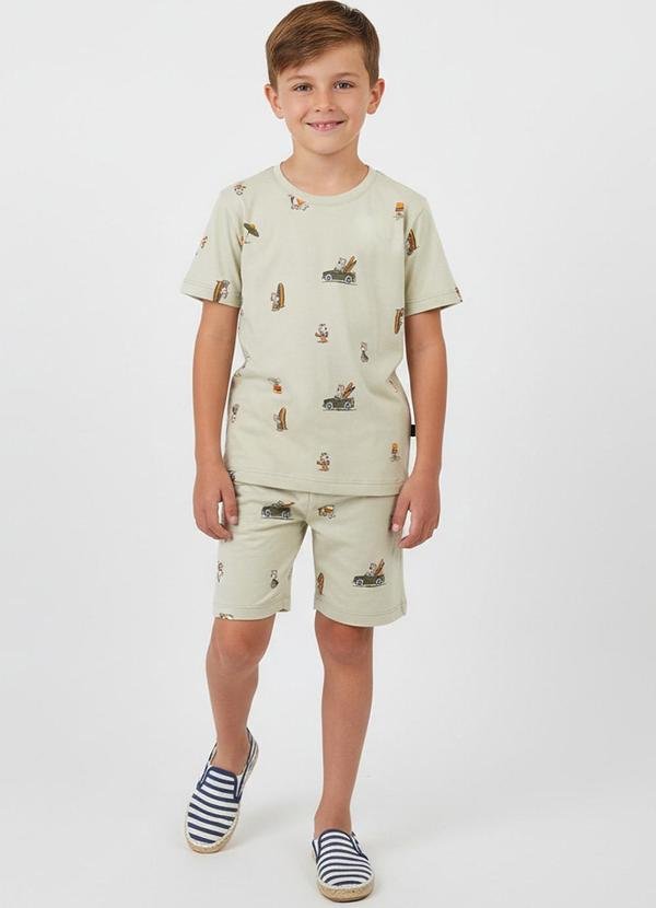 Pijama Infantil Masculino Verde
