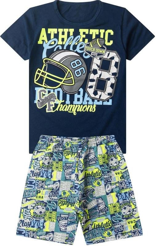 Imagem principal Pijama Infantil Menino Brilha no Escuro Azul Select Select