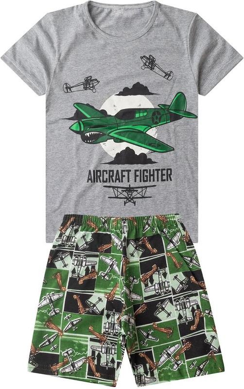 Imagem principal Pijama Infantil Menino Brilha no Escuro Cinza Select Select