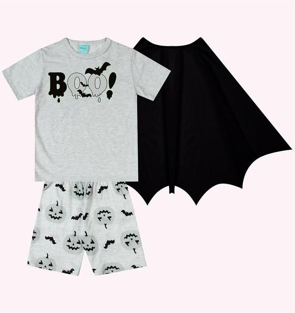 Imagem principal Pijama Infantil Menino com Capa Cinza Kyly Kyly