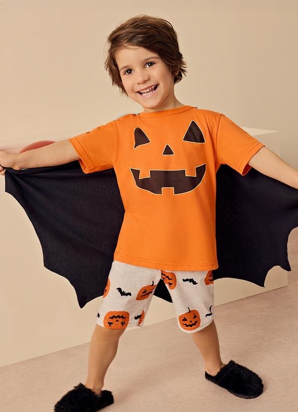 Imagem principal Pijama Infantil Menino com Capa Laranja Kyly Kyly