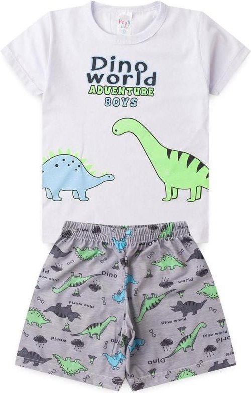 Imagem principal Pijama Masculino Verão Dino World Branco Atelie Da Crianca Atelie Da Crianca