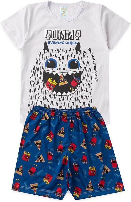Imagem principal Pijama Masculino Verão Yummy Branco Atelie Da Crianca Atelie Da Crianca