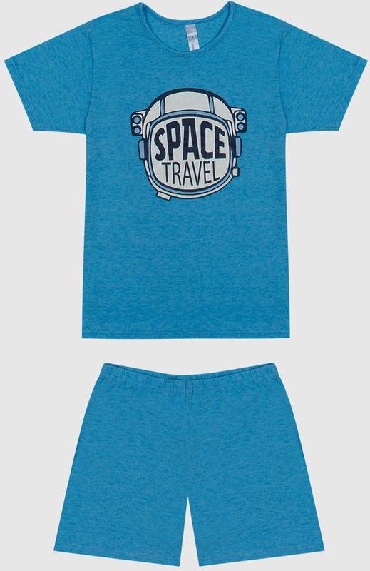 Imagem principal Pijama Space Travel Brilha no Escuro Menino Azul Malwee Kids Malwee Kids