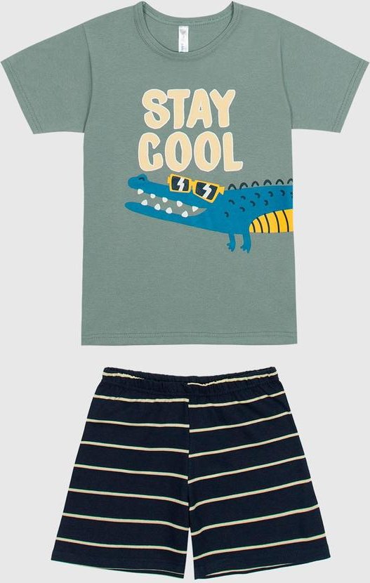 Imagem principal Pijama Stay Cool Brilha no Escuro Menino Verde Malwee Kids Malwee Kids