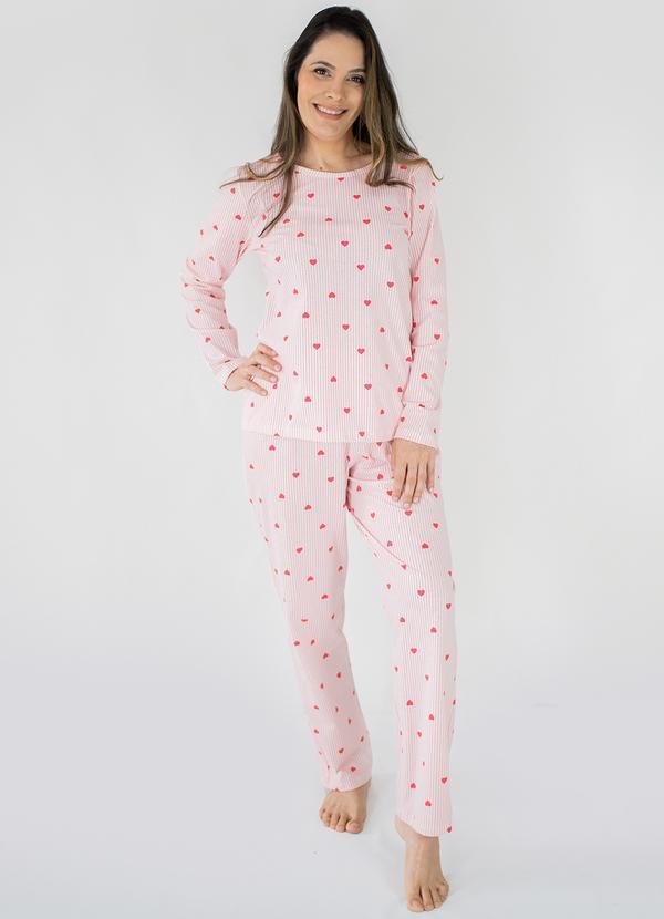 Pijama Feminino Básico Algodão Melissa Bege