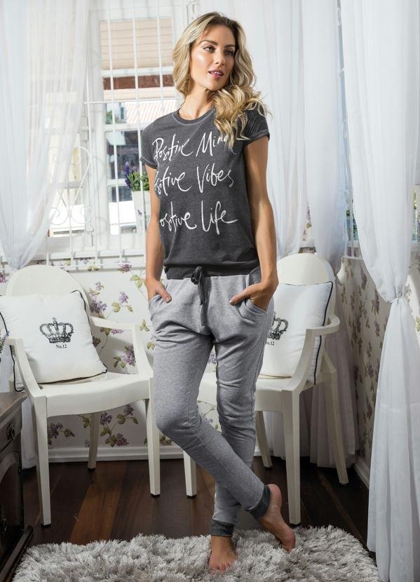 Imagem principal Pijama Longo Mescla Alma Dolce Alma Dolce